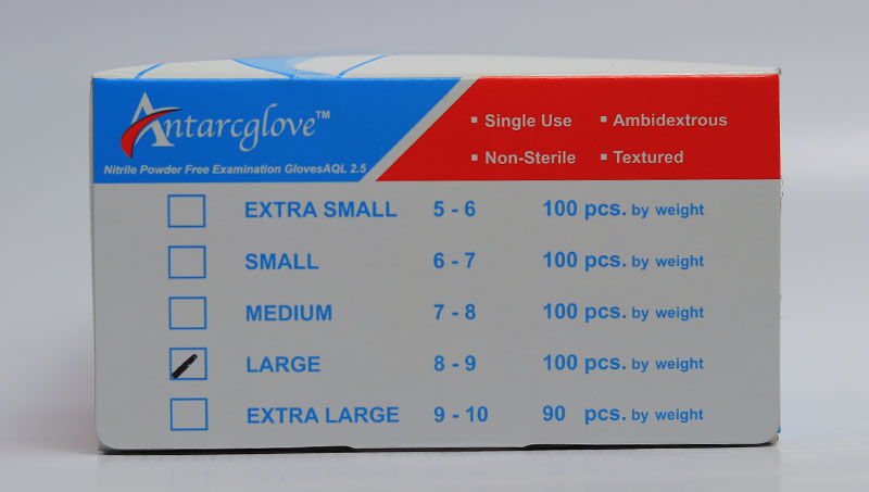 NITRILE POWDER FREE BLUE EXAMINATION GLOVES - Image 3