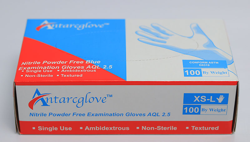 NITRILE POWDER FREE BLUE EXAMINATION GLOVES - Image 4