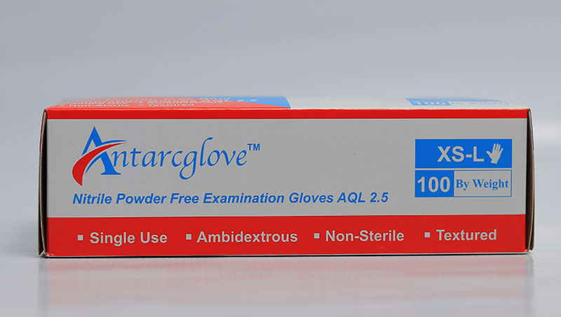 NITRILE POWDER FREE BLUE EXAMINATION GLOVES - Image 5